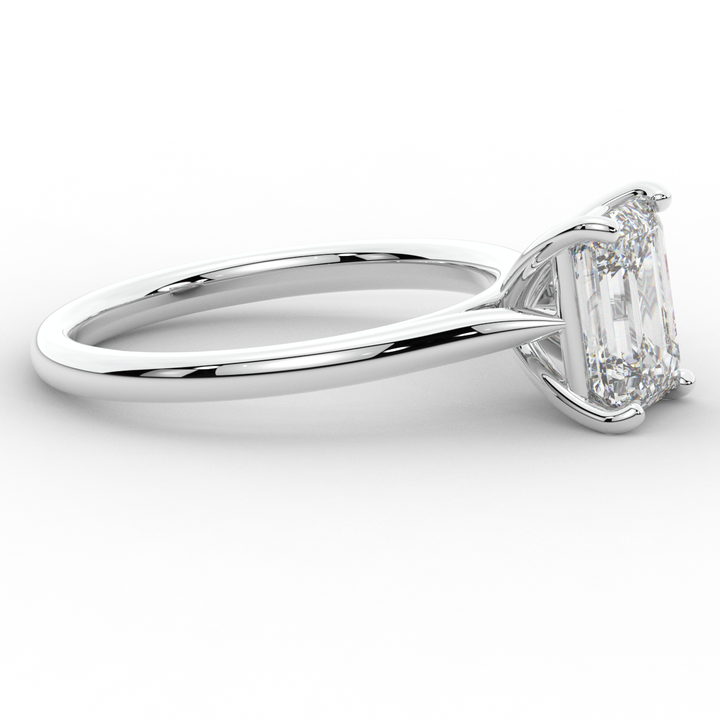2.00CT EMERALD CUT LAB DIAMOND SOLITAIRE ENGAGEMENT RING - Nazarelle