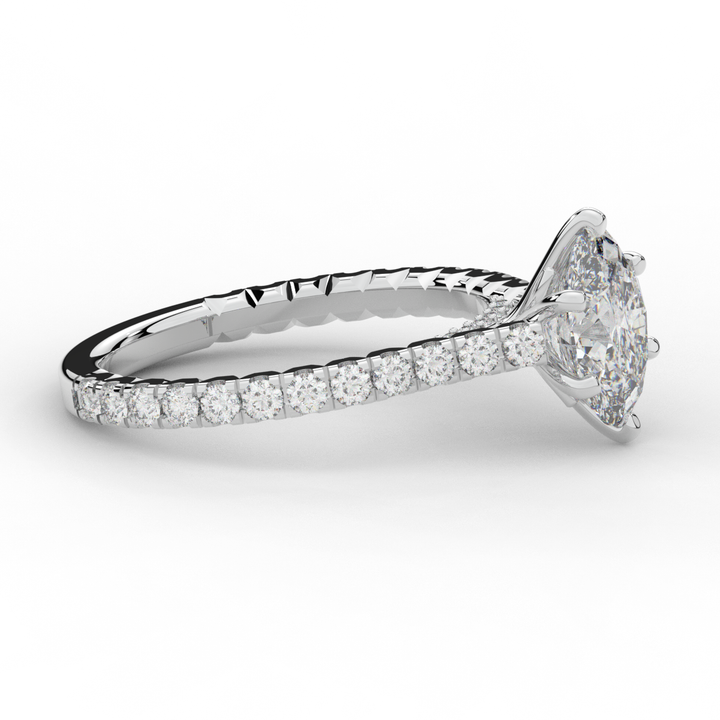 2.00CT.TW OVAL LAB DIAMOND SOLITAIRE ENGAGEMENT RING - Nazarelle