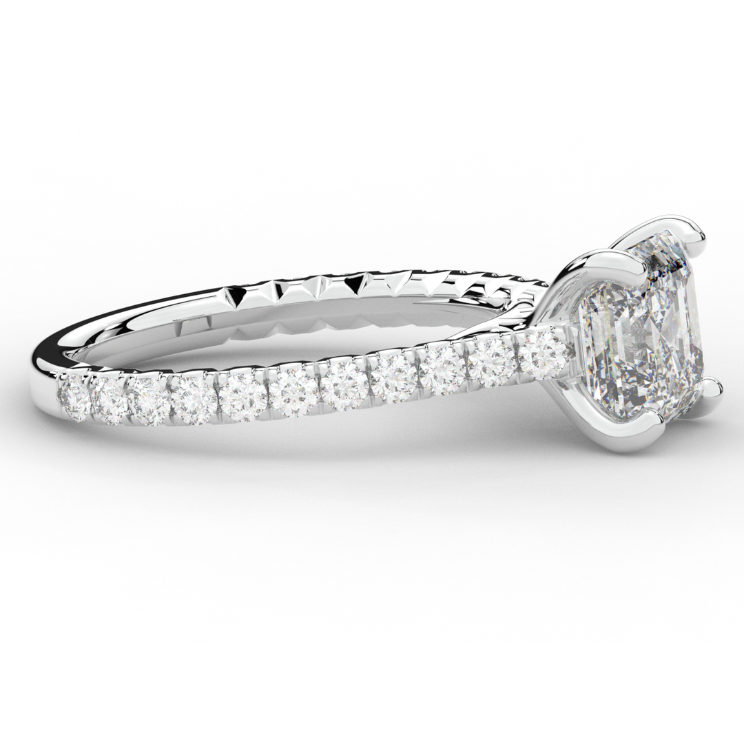 2.40CT.TW ASSCHER LAB DIAMOND ENGAGEMENT RING - Nazarelle