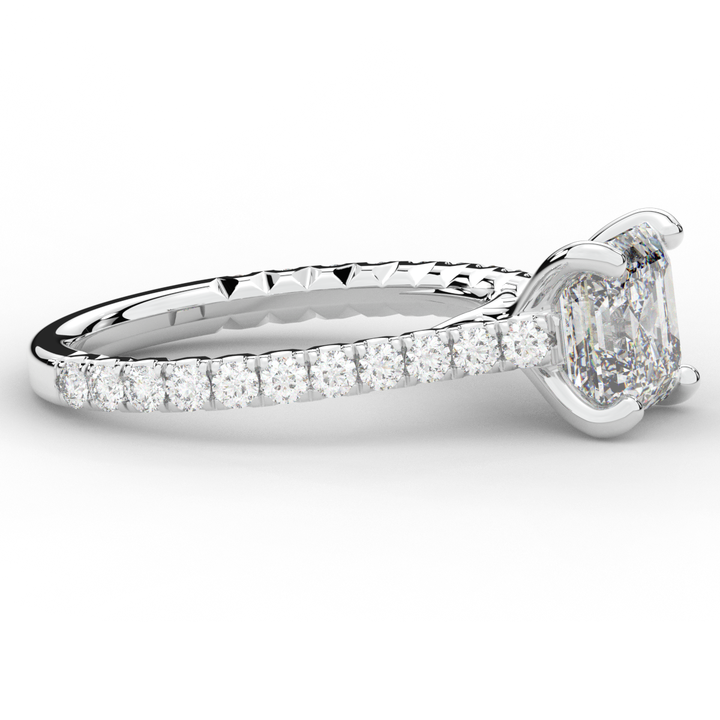 2.40CT.TW ASSCHER LAB DIAMOND ENGAGEMENT RING - Nazarelle