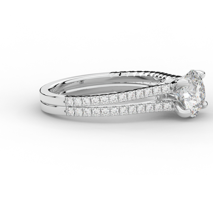 1.90CT.TW ROUND LAB DIAMOND SOLITAIRE ENGAGEMENT RING - Nazarelle