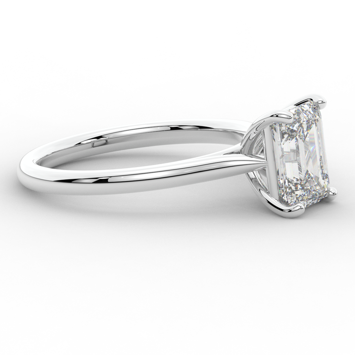 2.00CT EMERALD CUT LAB DIAMOND SOLITAIRE ENGAGEMENT RING - Nazarelle