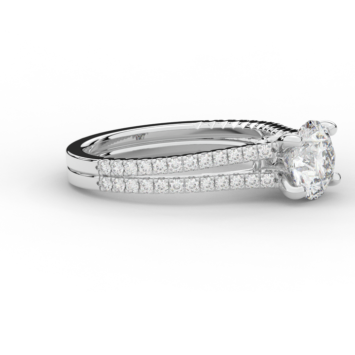 1.90CT.TW ROUND LAB DIAMOND SOLITAIRE ENGAGEMENT RING - Nazarelle