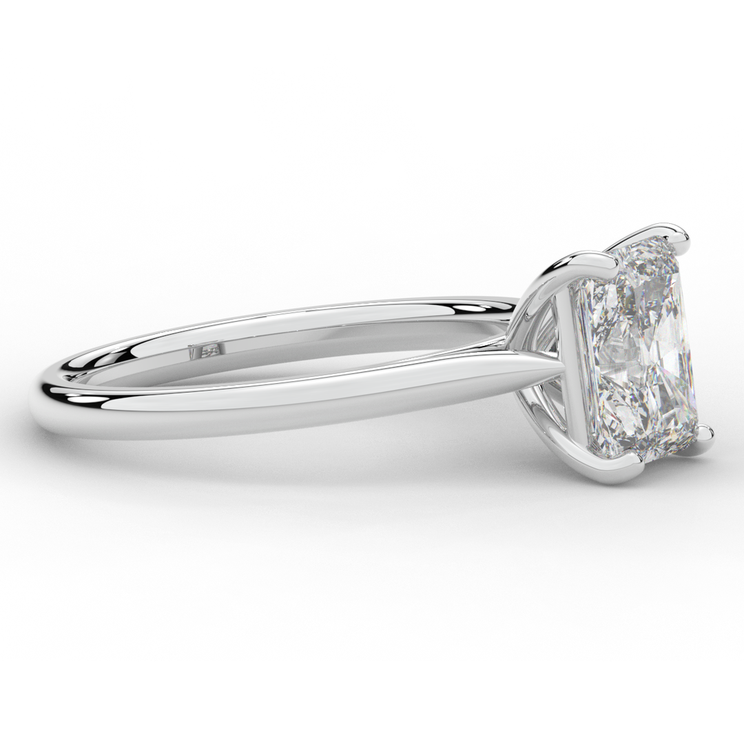 2.00CT RADIANT LAB DIAMOND SOLITAIRE ENGAGEMENT RING - Nazarelle