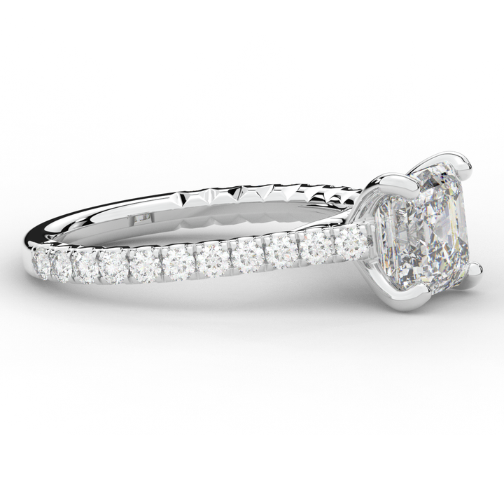 2.40CT.TW ASSCHER LAB DIAMOND ENGAGEMENT RING - Nazarelle