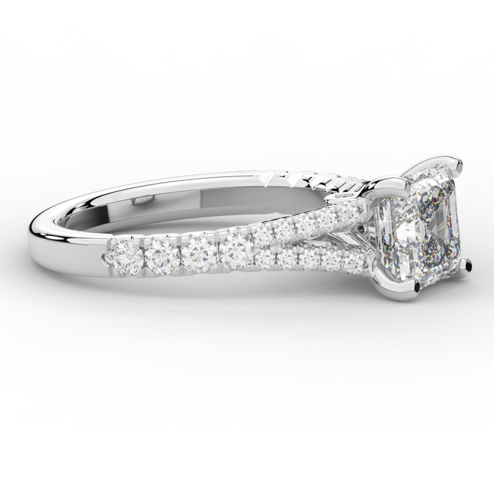 2.45CT.TW ASSCHER LAB DIAMOND ENGAGEMENT RING - Nazarelle