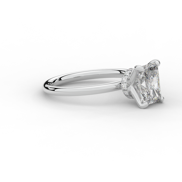 2.05CT.TW RADIANT LAB DIAMOND SOLITAIRE ENGAGEMENT RING - Nazarelle