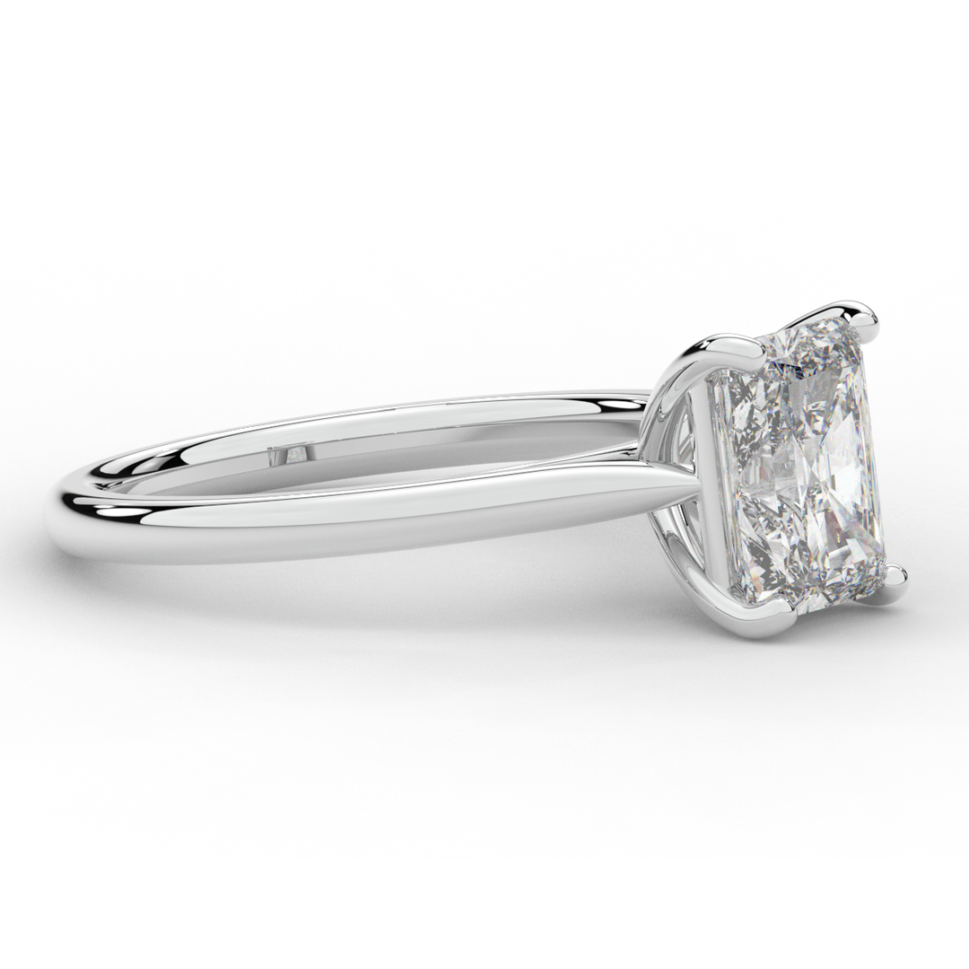 2.00CT RADIANT LAB DIAMOND SOLITAIRE ENGAGEMENT RING - Nazarelle