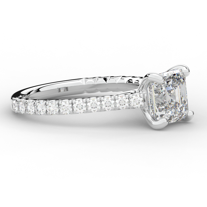 2.40CT.TW ASSCHER LAB DIAMOND ENGAGEMENT RING - Nazarelle