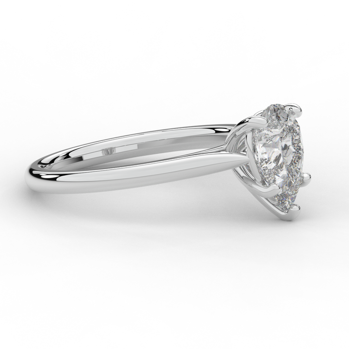1.00CT PEAR LAB DIAMOND SOLITAIRE ENGAGEMENT RING - Nazarelle
