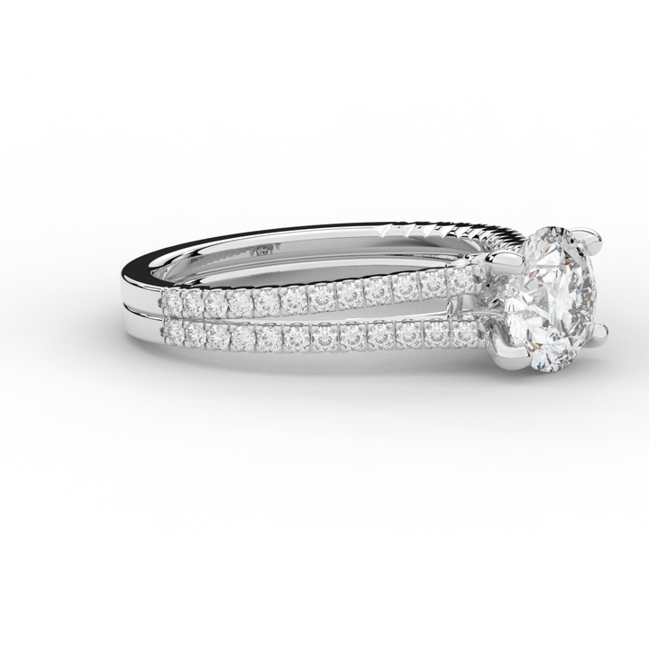 1.90CT.TW ROUND LAB DIAMOND SOLITAIRE ENGAGEMENT RING - Nazarelle