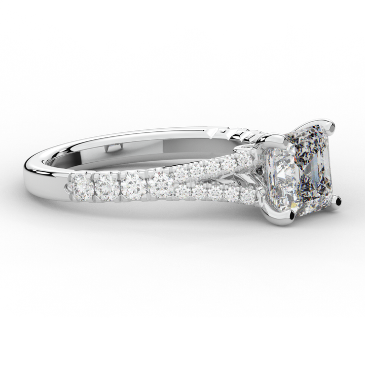 2.45CT.TW ASSCHER LAB DIAMOND ENGAGEMENT RING - Nazarelle