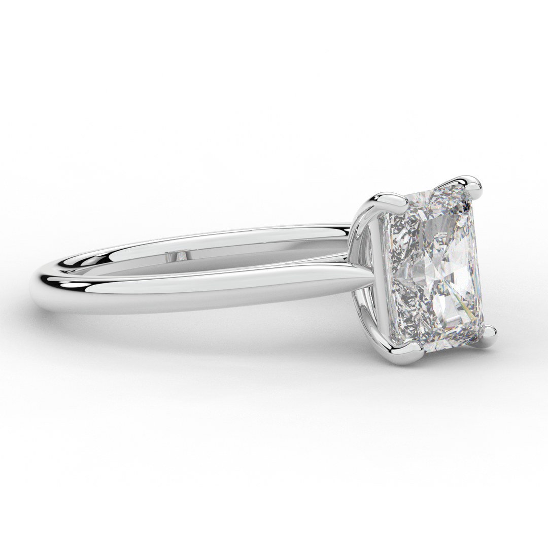 2.00CT RADIANT LAB DIAMOND SOLITAIRE ENGAGEMENT RING - Nazarelle
