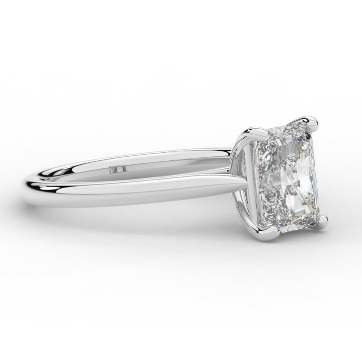 2.00CT RADIANT LAB DIAMOND SOLITAIRE ENGAGEMENT RING - Nazarelle