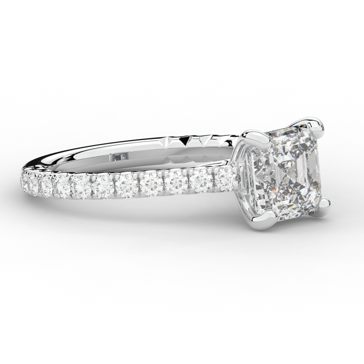 2.40CT.TW ASSCHER LAB DIAMOND ENGAGEMENT RING - Nazarelle