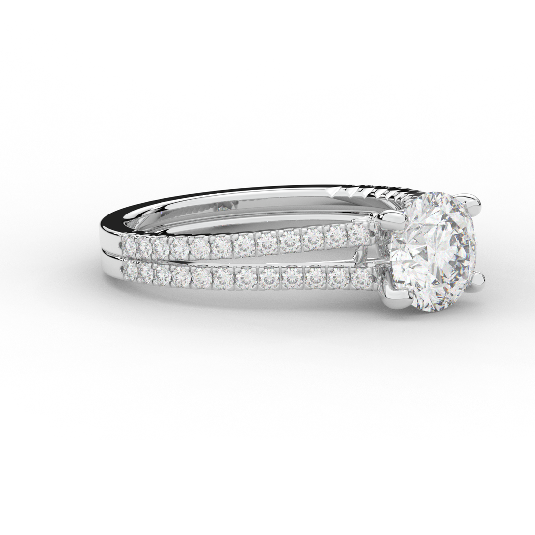 1.90CT.TW ROUND LAB DIAMOND SOLITAIRE ENGAGEMENT RING - Nazarelle