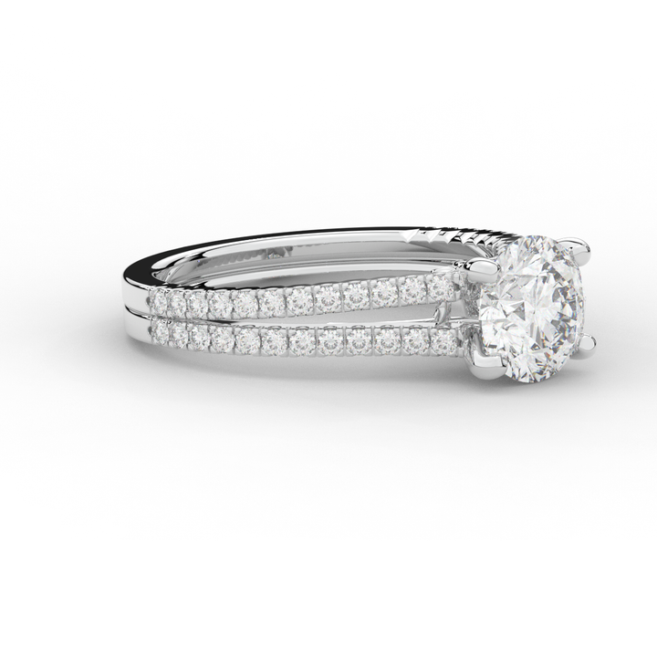 1.90CT.TW ROUND LAB DIAMOND SOLITAIRE ENGAGEMENT RING - Nazarelle