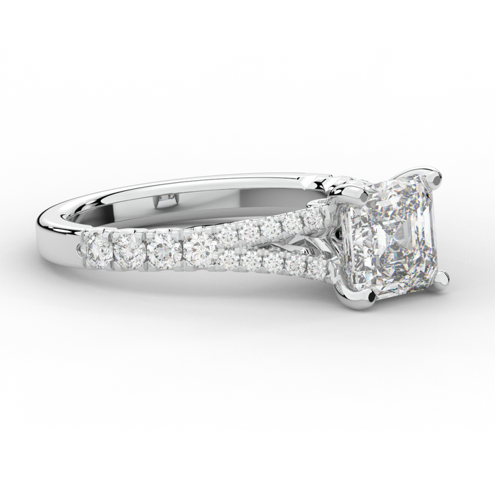 2.45CT.TW ASSCHER LAB DIAMOND ENGAGEMENT RING - Nazarelle