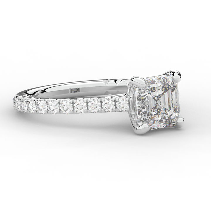 2.40CT.TW ASSCHER LAB DIAMOND ENGAGEMENT RING - Nazarelle
