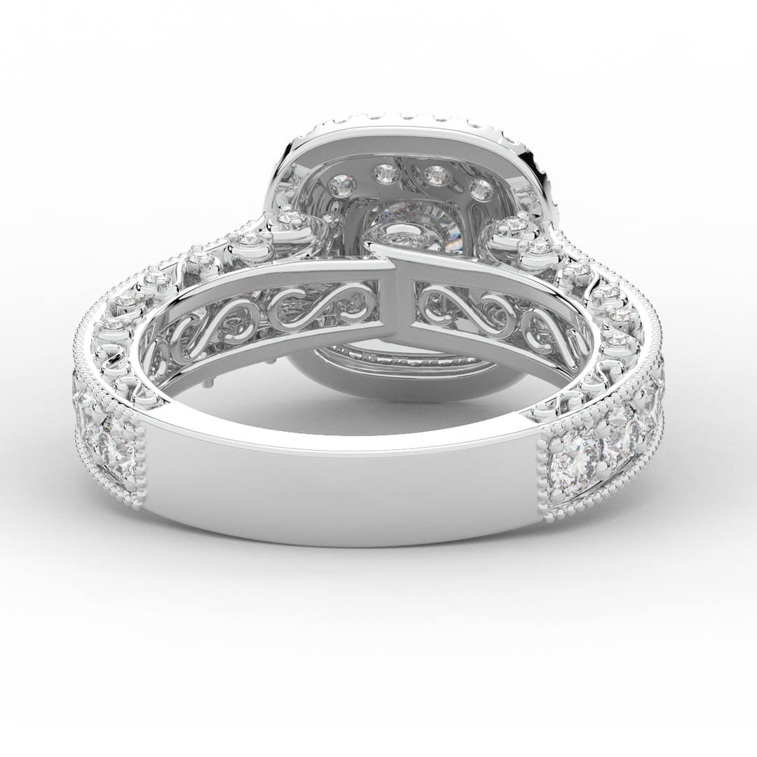 2.30CT.TW ROUND LAB DIAMOND ENGAGEMENT RING - Nazarelle