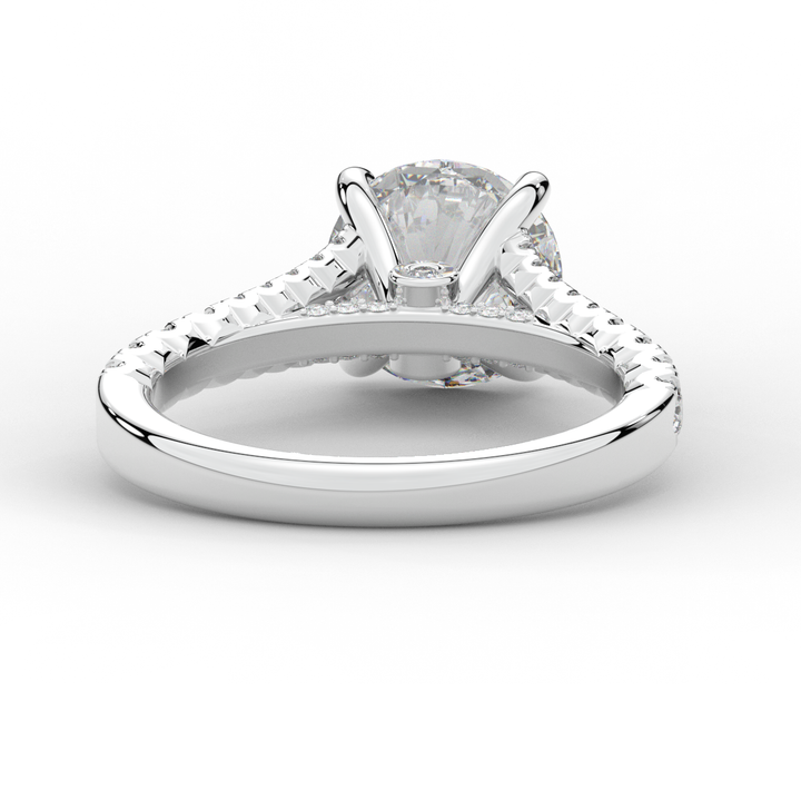 2.45CT.TW ROUND LAB DIAMOND ENGAGEMENT RING - Nazarelle