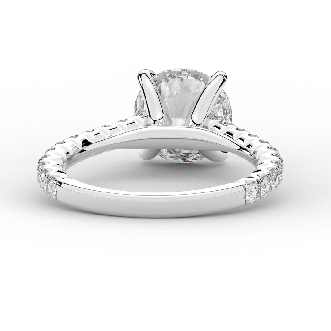 2.40CT.TW ROUND LAB DIAMOND ENGAGEMENT RING - Nazarelle