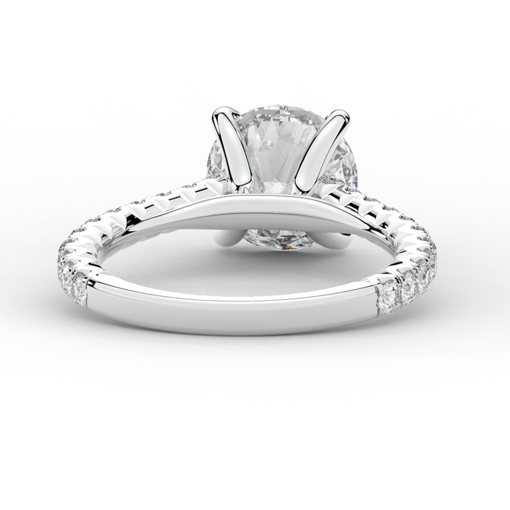 2.40CT.TW ROUND LAB DIAMOND ENGAGEMENT RING - Nazarelle