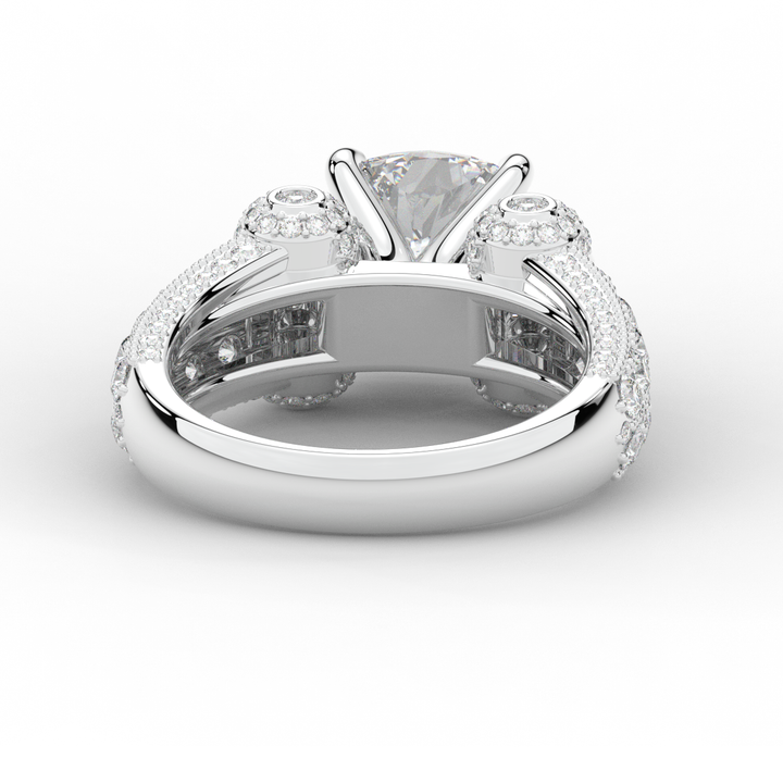 4.75CT.TW CUSHION LAB DIAMOND ENGAGEMENT RING - Nazarelle
