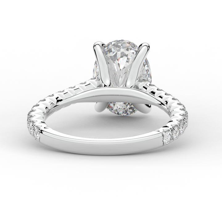 2.40CT.TW OVAL LAB DIAMOND ENGAGEMENT RING - Nazarelle