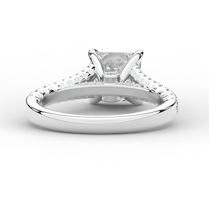 2.45CT.TW PRINCESS LAB DIAMOND ENGAGEMENT RING - Nazarelle