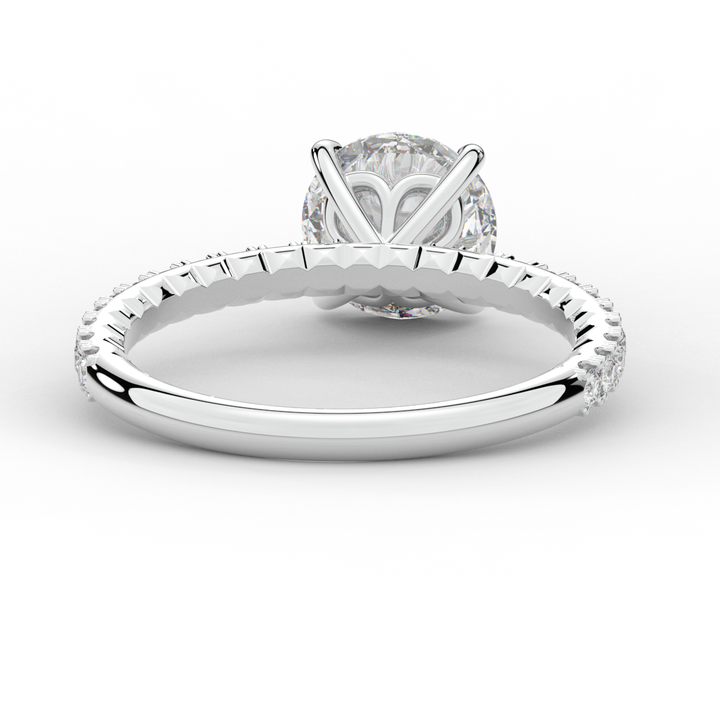 1.75CT.TW ROUND LAB DIAMOND SOLITAIRE ENGAGEMENT RING - Nazarelle
