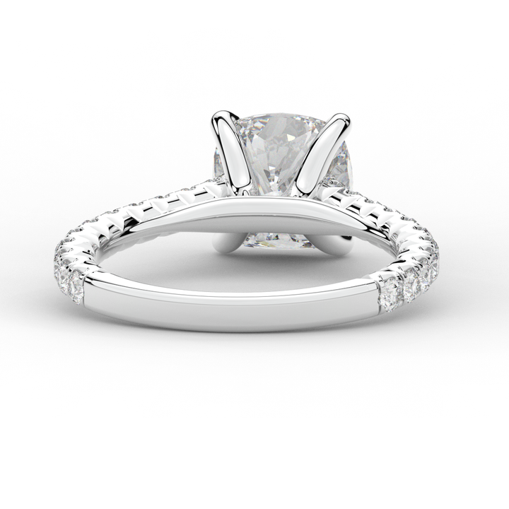 2.40CT.TW CUSHION LAB DIAMOND ENGAGEMENT RING - Nazarelle