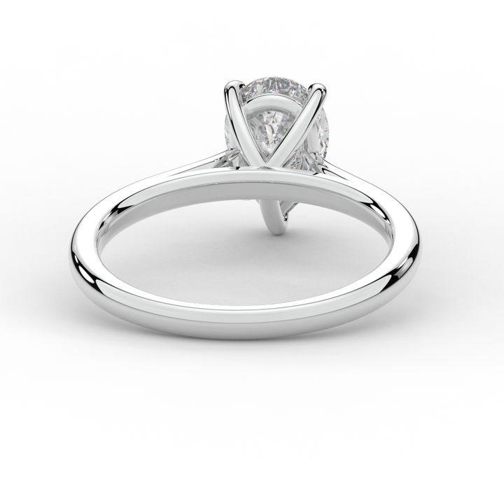 1.00CT PEAR LAB DIAMOND SOLITAIRE ENGAGEMENT RING - Nazarelle