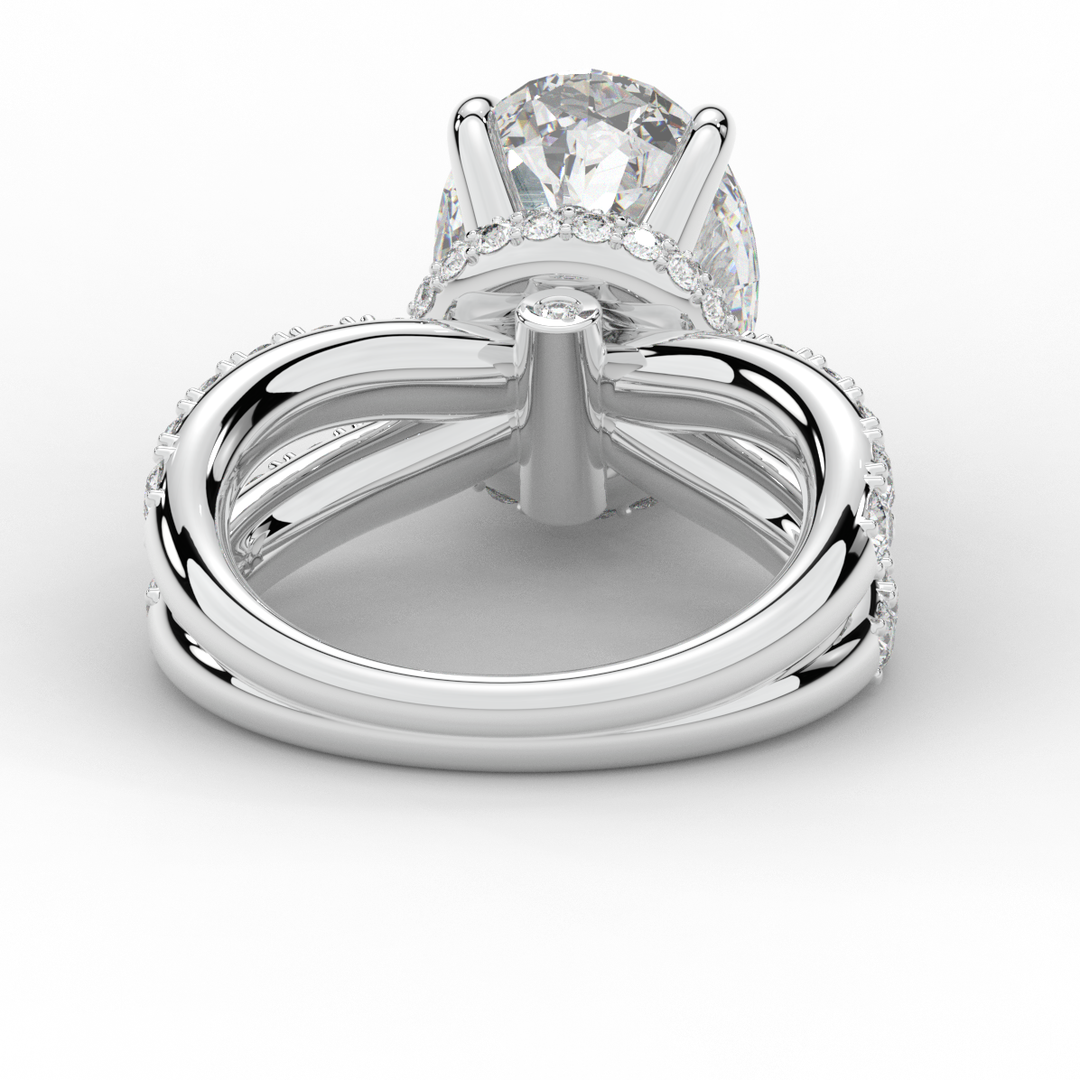 6.25CT.TW OVAL LAB DIAMOND ENGAGEMENT RING