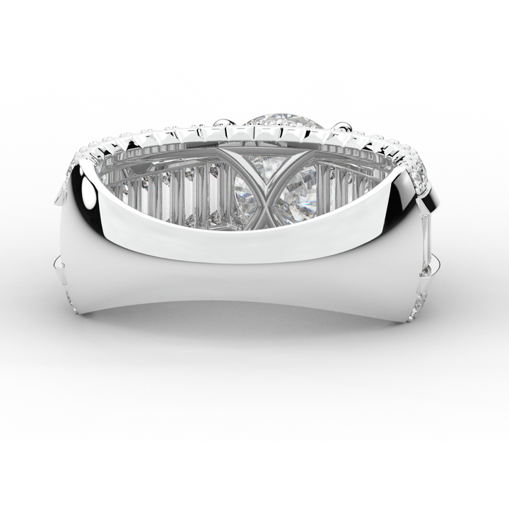 3.15CT.TW ROUND LAB DIAMOND ENGAGEMENT RING - Nazarelle