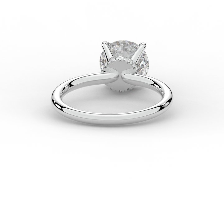 2.05CT.TW ROUND LAB DIAMOND SOLITAIRE ENGAGEMENT RING - Nazarelle