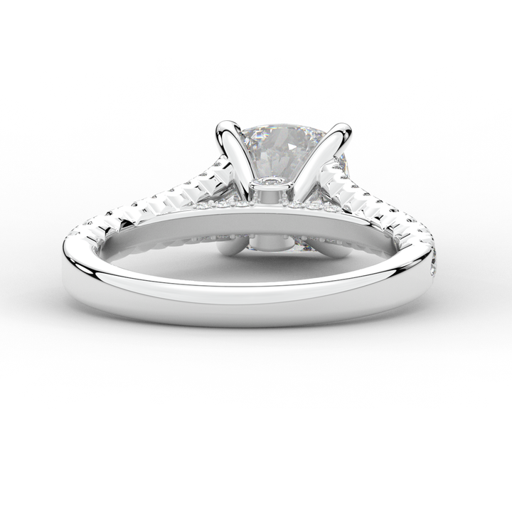 2.45CT.TW CUSHION LAB DIAMOND ENGAGEMENT RING - Nazarelle