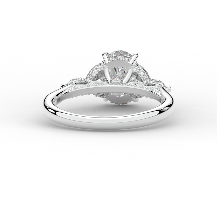 2.00CT.TW OVAL LAB DIAMOND ENGAGEMENT RING - Nazarelle