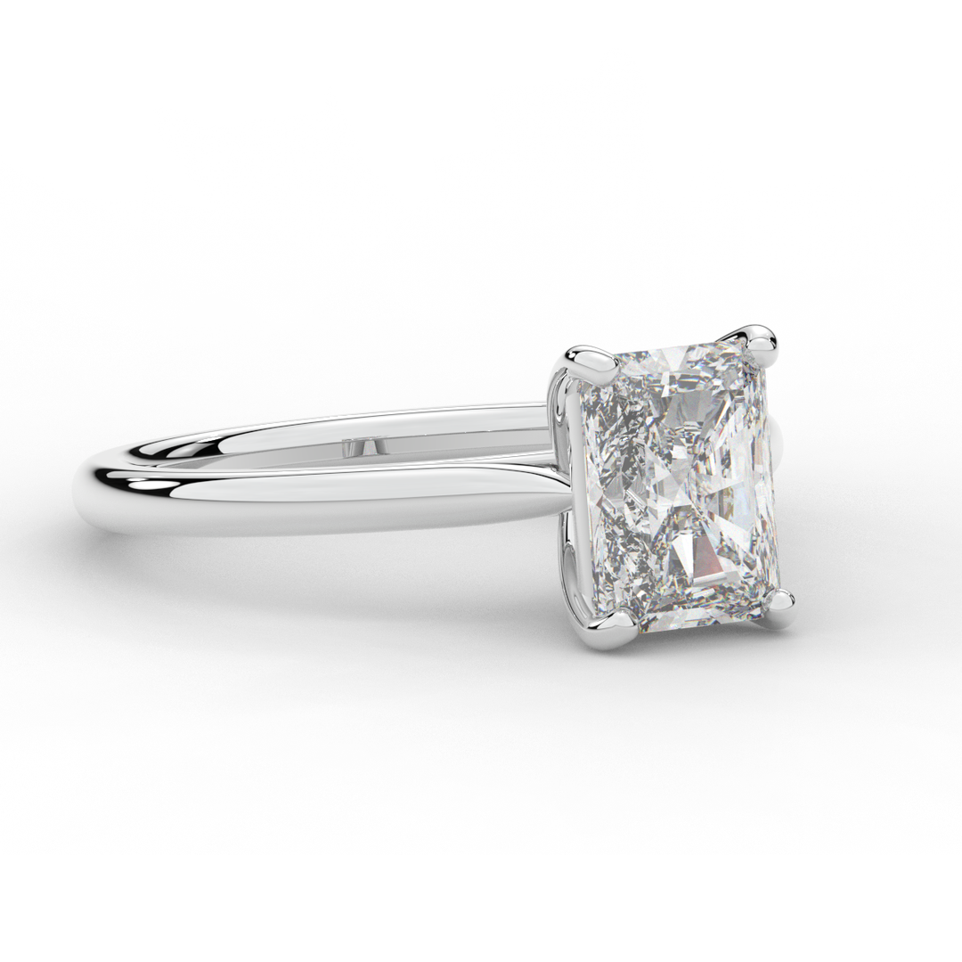 2.00CT RADIANT LAB DIAMOND SOLITAIRE ENGAGEMENT RING - Nazarelle