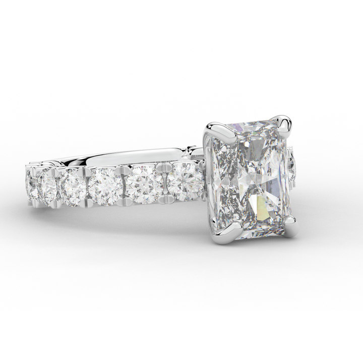 4.35CT.TW RADIANT LAB DIAMOND ENGAGEMENT RING - Nazarelle