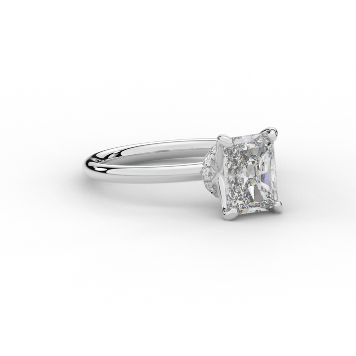 2.05CT.TW RADIANT LAB DIAMOND SOLITAIRE ENGAGEMENT RING - Nazarelle