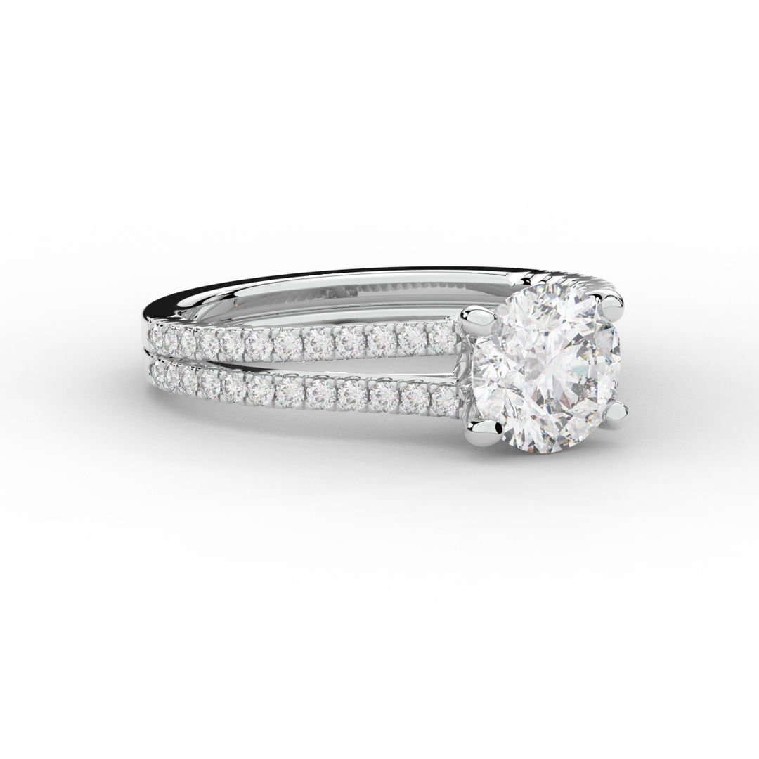 1.90CT.TW ROUND LAB DIAMOND SOLITAIRE ENGAGEMENT RING - Nazarelle