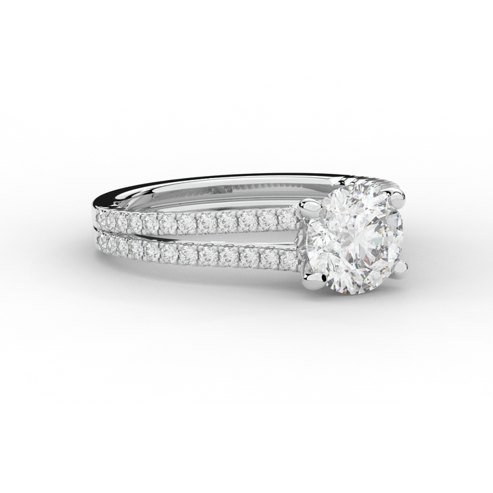 1.90CT.TW ROUND LAB DIAMOND SOLITAIRE ENGAGEMENT RING - Nazarelle