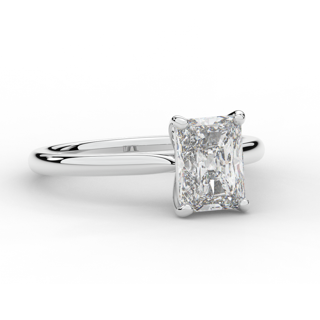 2.00CT RADIANT LAB DIAMOND SOLITAIRE ENGAGEMENT RING - Nazarelle