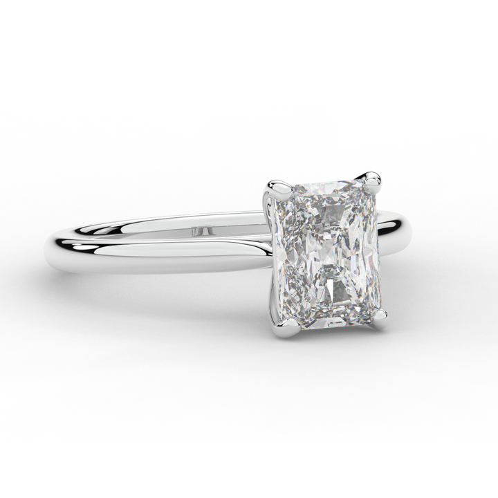 2.00CT RADIANT LAB DIAMOND SOLITAIRE ENGAGEMENT RING - Nazarelle