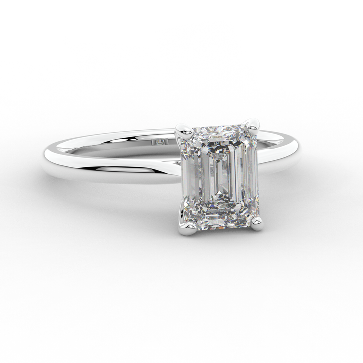 2.00CT EMERALD CUT LAB DIAMOND SOLITAIRE ENGAGEMENT RING - Nazarelle
