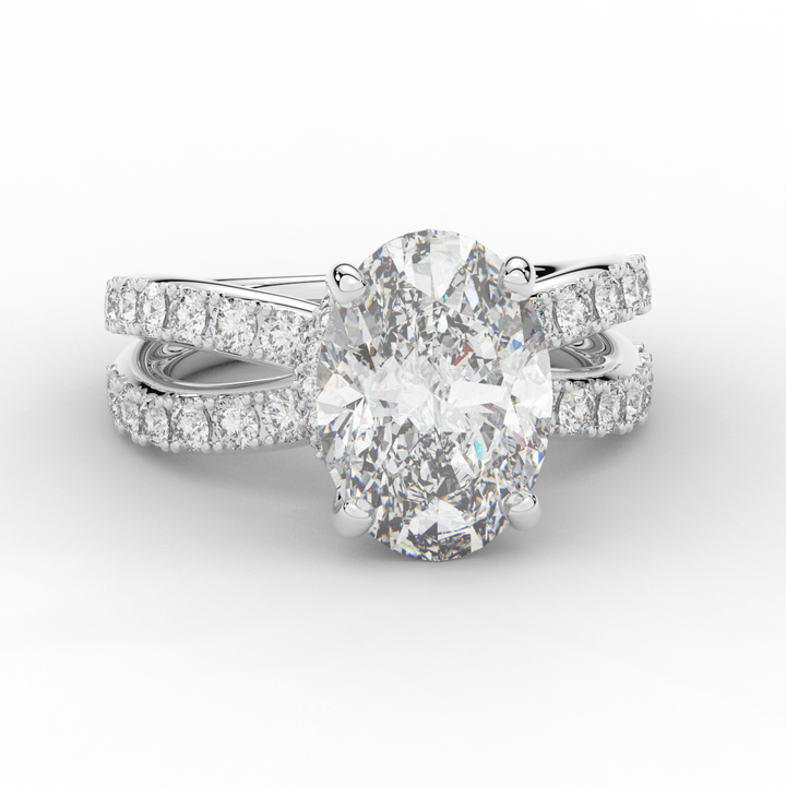 6.25CT.TW OVAL LAB DIAMOND ENGAGEMENT RING