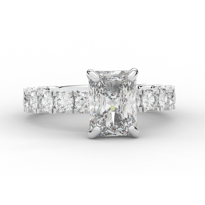 4.35CT.TW RADIANT LAB DIAMOND ENGAGEMENT RING - Nazarelle