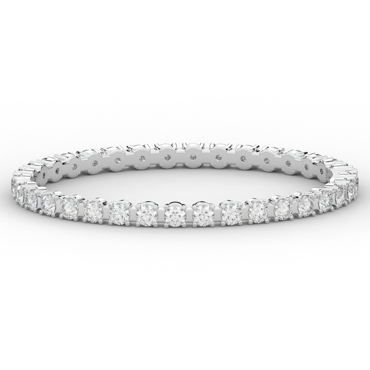 9.00CT.TW ROUND LAB DIAMOND ETERNITY BANGLE - Nazarelle