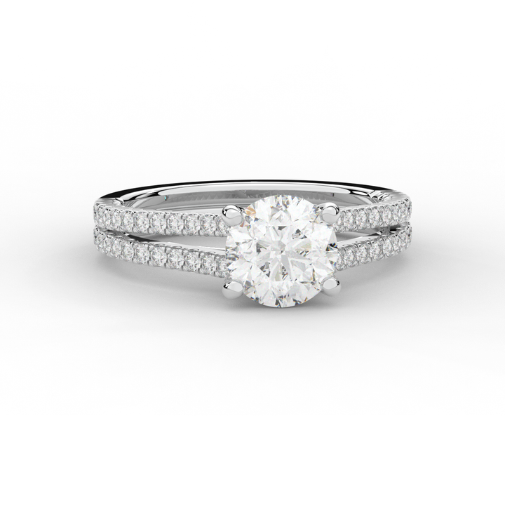 1.90CT.TW ROUND LAB DIAMOND SOLITAIRE ENGAGEMENT RING - Nazarelle